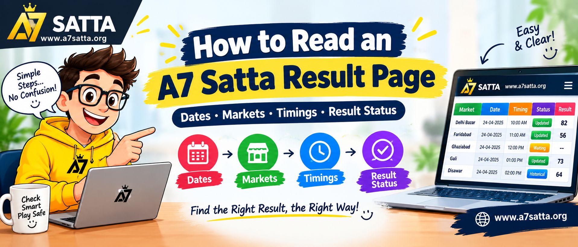 How to Read an A7 Satta Result Page: Dates, Markets, Timings & Result Status Explained